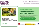 Comienza la Formación Profesional para el Empleo destinada a DESEMPLEADOS financiada por la Comunidad de Madrid. (AGAO0208 Instalación y mantenimiento de jardines y zonas verdes, 24/4396)